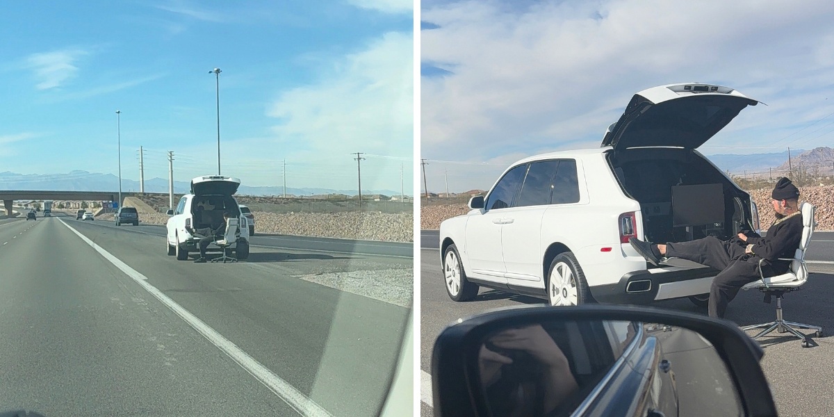 Anthony Alvarenga caught day trading in Rolls Royce on Las Vegas Freeway