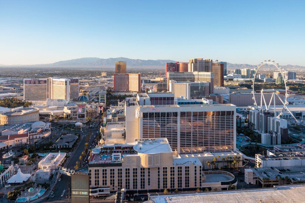 Casinos along Las Vegas Boulevard in Las Vegas, Nevada