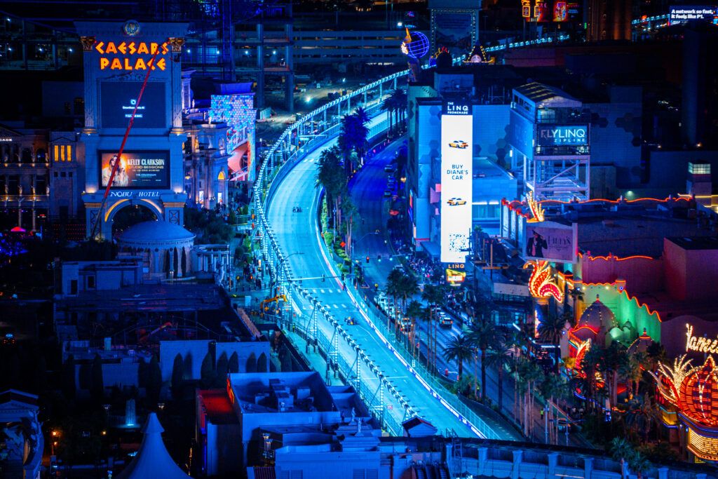 Max Verstappen Leading The Las Vegas Grand Prix