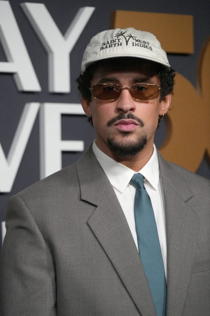 BAD BUNNY attends the SNL 50: The Red Carpet. Image source: