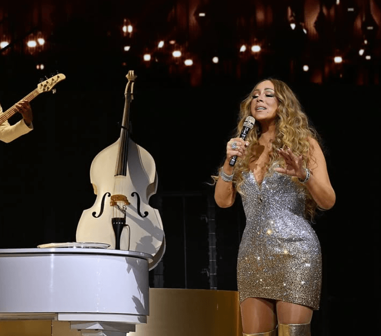 Mariah Carey Lights Up Las Vegas In Sexy Sequin Glam For 'Christmastime' Opening Night