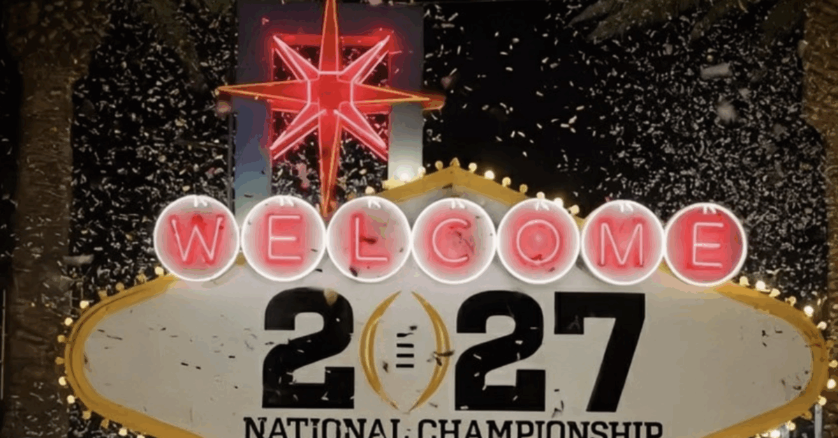 Vegas Takes Over Hosting Duties for 2027 CFP National Championship