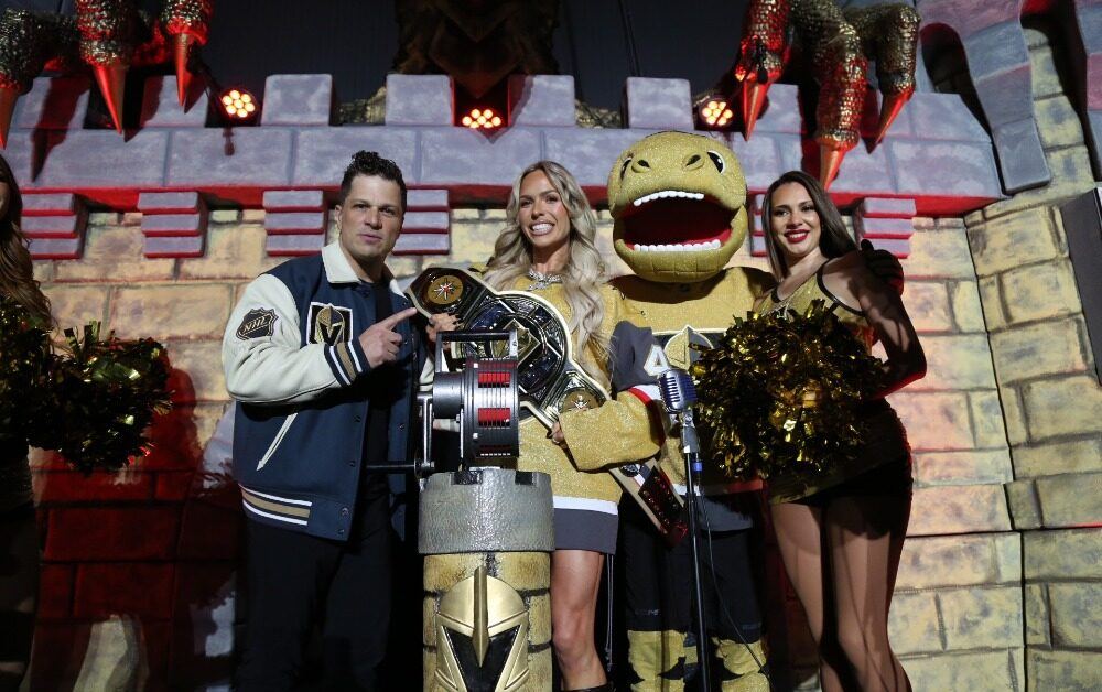 WWE Star Maxxine Dupri Brings Electric Energy to Vegas Golden Knights Game