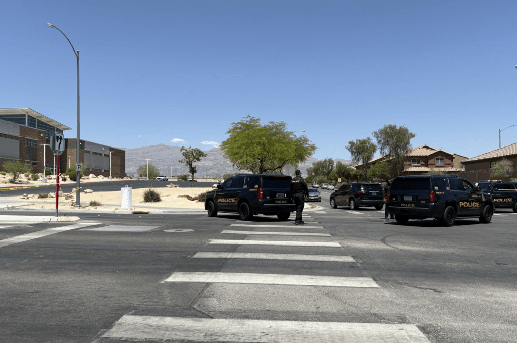 North Las Vegas Police Stop Armed Suspect at High School Campus