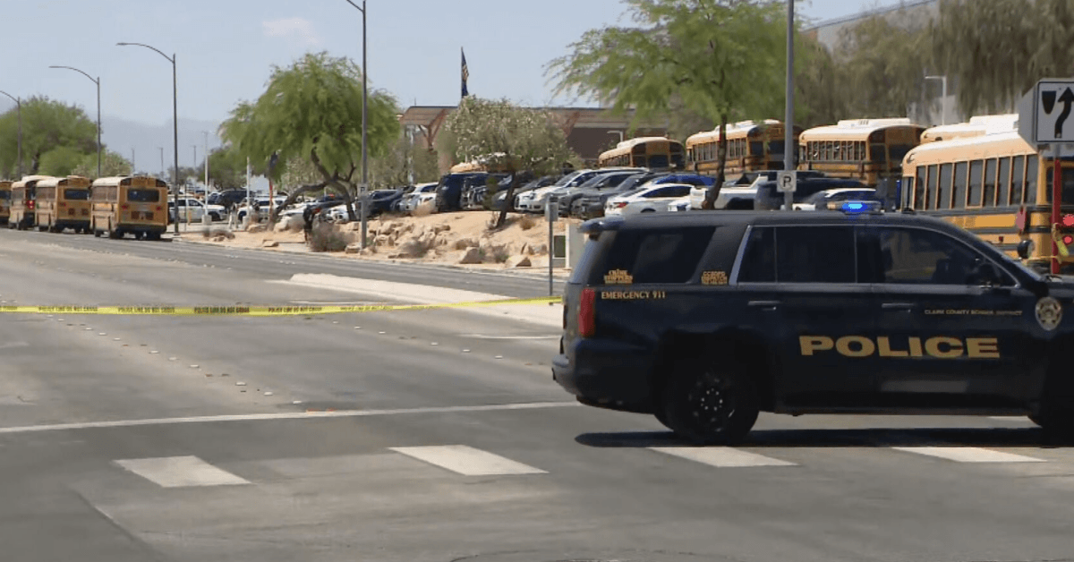 North Las Vegas Police Stop Armed Suspect at High School Campus