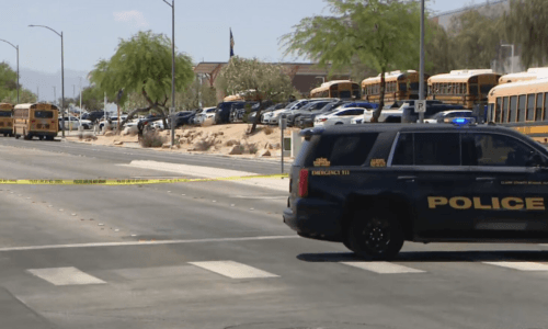 North Las Vegas Police Stop Armed Suspect at High School Campus