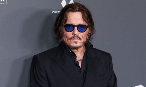 Johnny Depp Turns Drink Las Vegas Photo Call Into Unexpected Leaf-Eating Moment